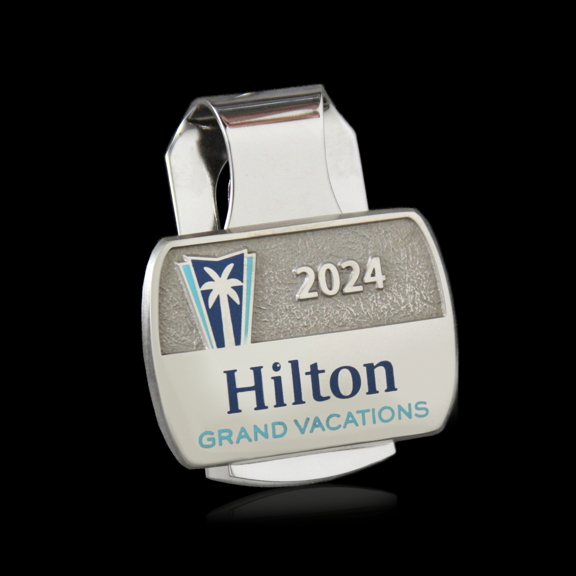 Hilton Grand Vacation TOC Player Badge Money Clip by Malcolm DeMille